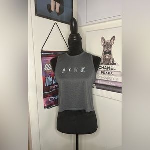 Grey Cropped Tank Top